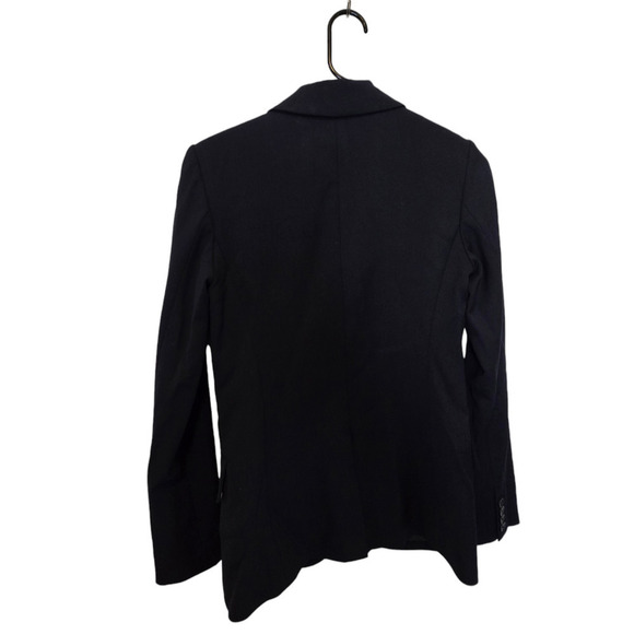 Milly sz 0 xs wool black blazer double button - Picture 2 of 10